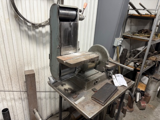 JET Belt Sander/Disc Grinder on Stand