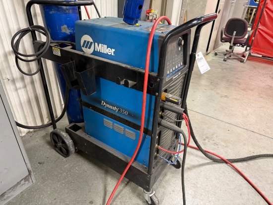 Miller Dynasty 350 Welder on Cart