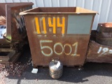 Metal Bin and Contents