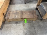 Wooden crate with contents