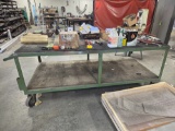 Metal Green Rolling Table CONTENTS NOT INCLUDED