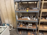 Metal rack with contents