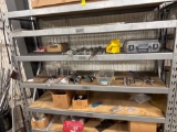 Metal rack with contents