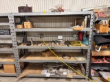 Metal rack with contents