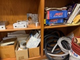Bookshelf and contents