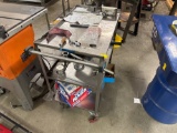 Rolling cart with contents