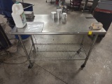 Rolling metal table