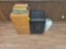 File cabinets, and vase