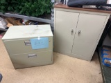 Lot of (2) Metal Cabinets