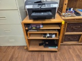 Printer, open drawer sliding cabinet