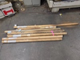 Assorted metal rods
