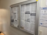 Double door display case