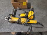 Wagner heat gun, DeWalt grinder