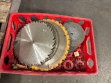 Misc. saw blades and grinding stones
