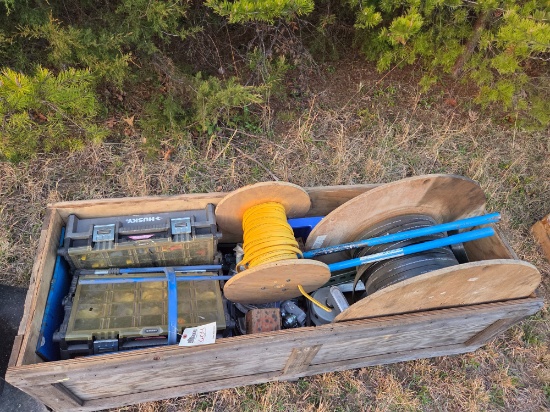 Husky Organizers, Spools of Wire, Pipe Benders and more