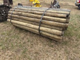 TREATED POSTS 4â€-5â€ x 7 1/2â€™ -60 Per Bundle