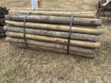 TREATED POSTS 4â€-5â€ x 7 1/2â€™ -60 Per Bundle