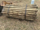 TREATED POSTS 4â€-5â€ x 7 1/2â€™ -60 Per Bundle