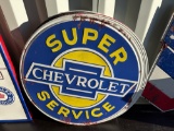 Chevrolet Super Service Metal Sign