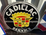 Cadillac Service Metal Sign