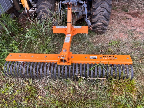 Woods LRS72P Premium 72" 3pt hitch landscape rake