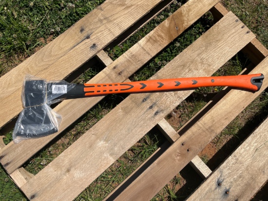 Rubber coated handle axe