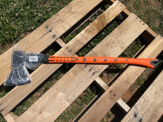 Rubber coated handle axe