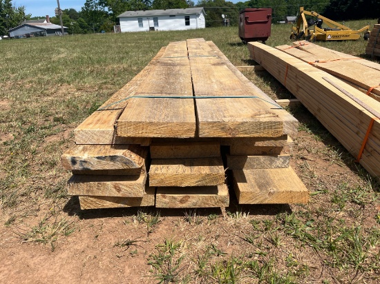 17 pieces of approximately 12ft lumber
