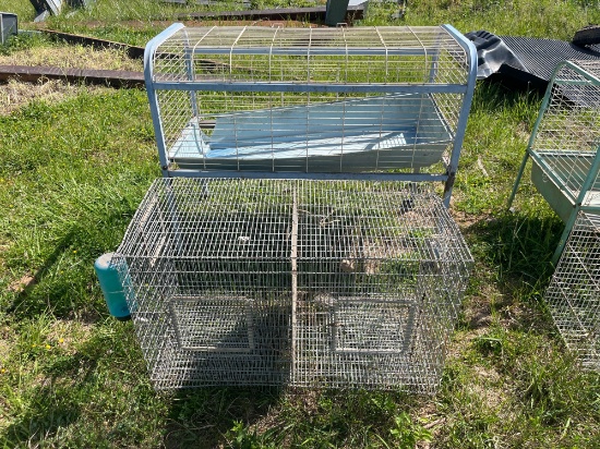 Two animal enclosures