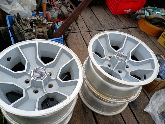 Set of 15" 5 lug Chevy wheels