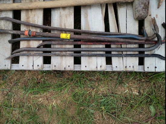 Lot of crowbars
