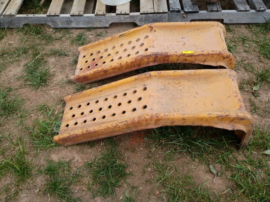 Pair of metal car ramps