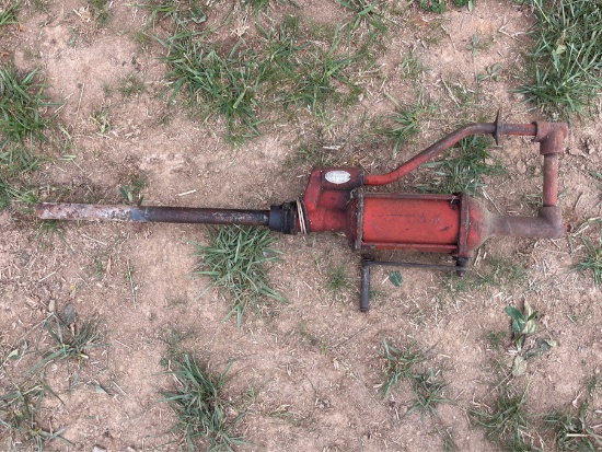 vintage manual hydraulic fluid/oil dispenser