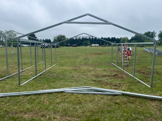 Metal carport frame