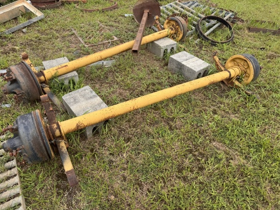 Set of Mobile Home Trailer Axles
