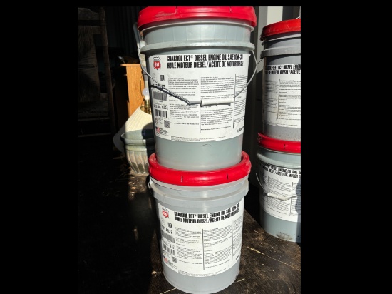 Lot of two 5 gallon Phillips 66 10W30 Motor Oil