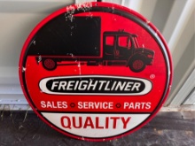 Metal Freightliner Truck Sign