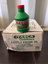 12 Bottles of 8oz Itasca 2-Cycle Engine Oil