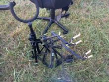Lot of musical equipment stands