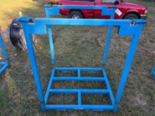 Blue Metal Tier Rack