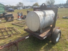 500 gallon tank on utility trailer