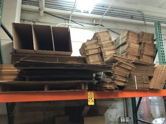 LOT CONSISTING OF: ASSORTED SIZED CARDBOARD BOXES (OVER 1000+ PIECES) ASSORTED SIZES