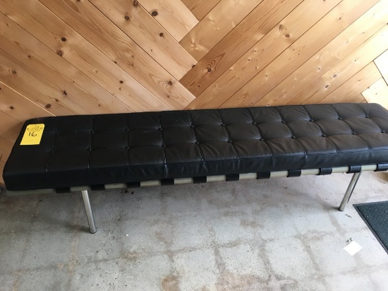 6.5' LEATHER-LIKE DECORATIVE BENCH