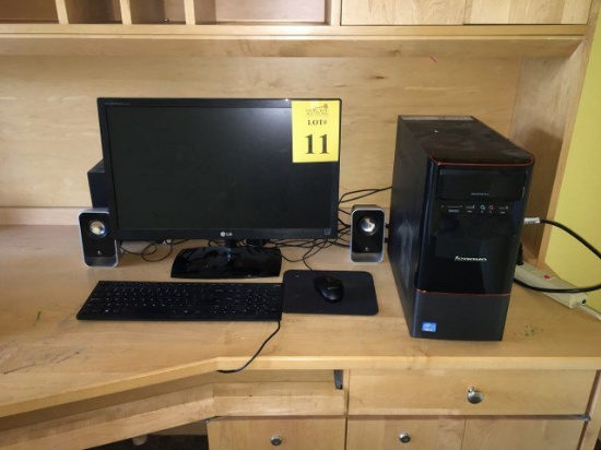 Lenovo Computer System with LCD Monitor