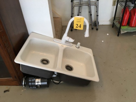 Sink with Faucet and Disposal