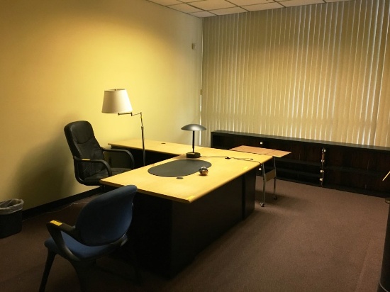 OFFICE SUITE CONSISTING OF: L SHAPED DESK,
