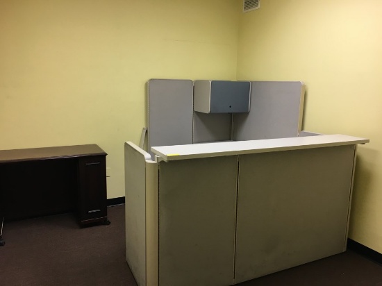 OFFICE SUITE CONSISTING OF: L SHAPED CUBICLE