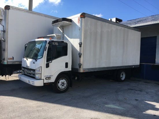 2008 ISUZU NPR REFRIGERATED 14'ft BOX TRUCK