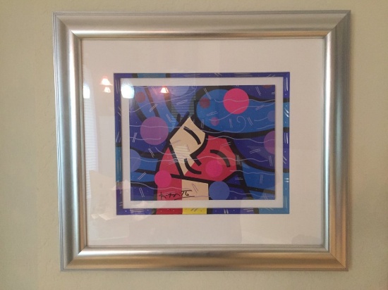 FRAMED PRINT BY ROMERO BRITTO