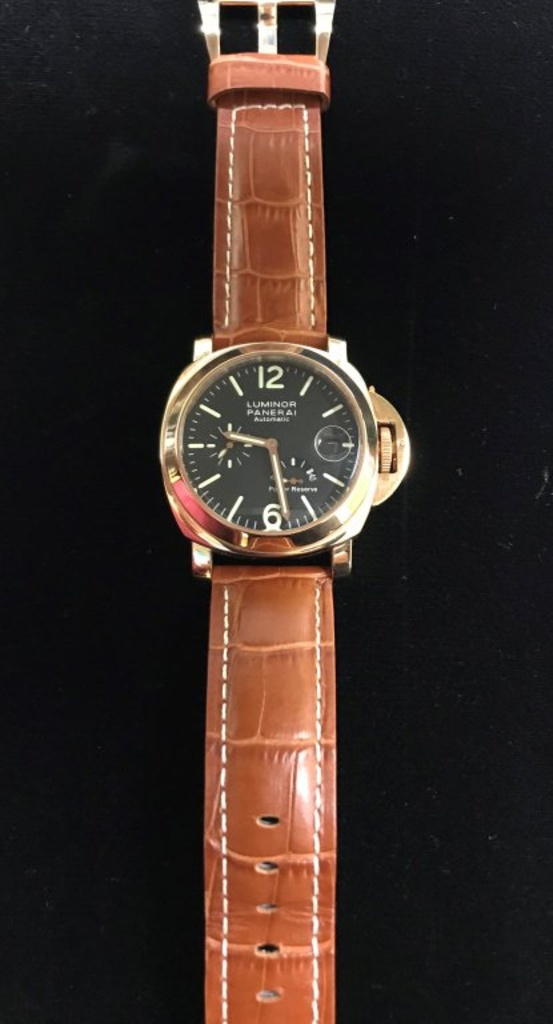 LUMINOR PANERAI AUTOMATIC W/LEATHER STRAP MEN'S WATCH (REPLICA)